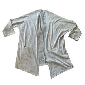 DONNI. Ribbed Open Front Cardigan